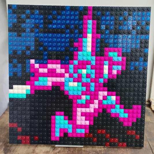 Pixel Art tipo Lego | Blasphemous Demake – Diseño Arcade de 1024 Piezas