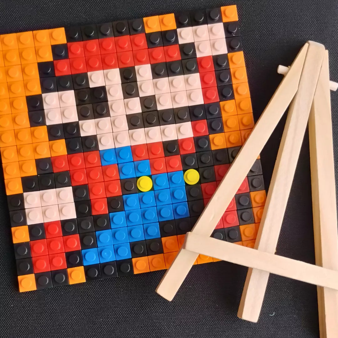 Mini cuadros de Mario Bros en pixel art Para Armar - 13cm | 256 piezas