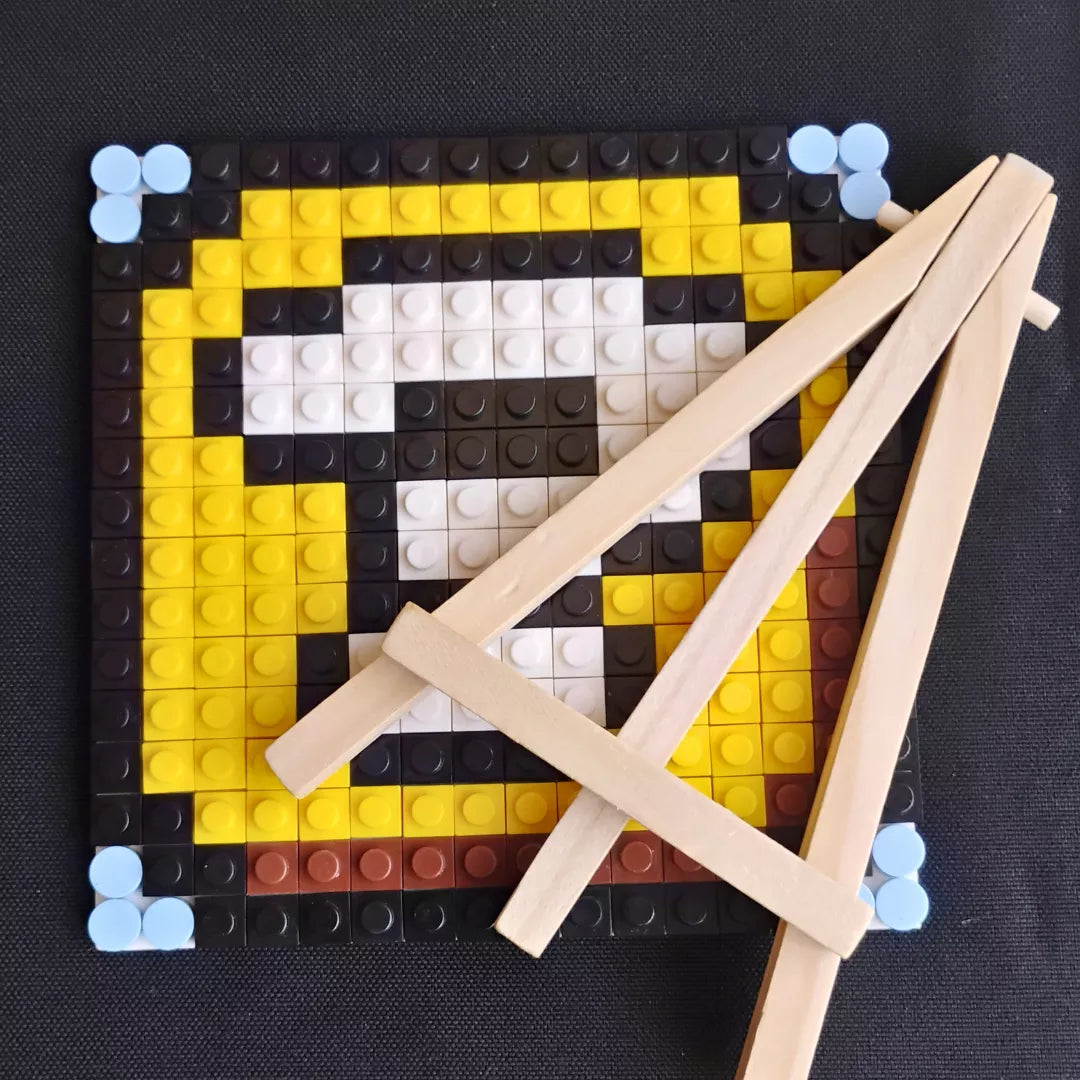 Mini cuadros de Mario Bros en pixel art Para Armar - 13cm | 256 piezas