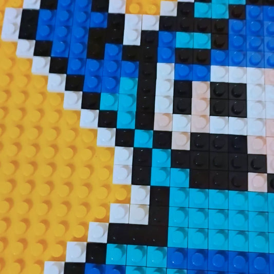 Cuadro pixel art Mega Man retro - 474 piezas