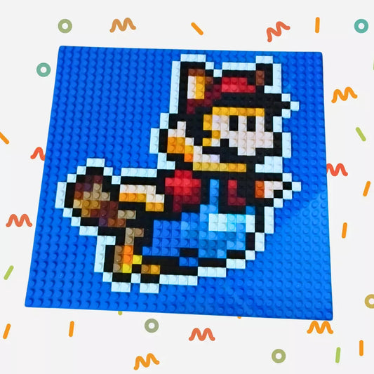 Cuadro pixel art Mario Bros 3 - 511 piezas tipo lego