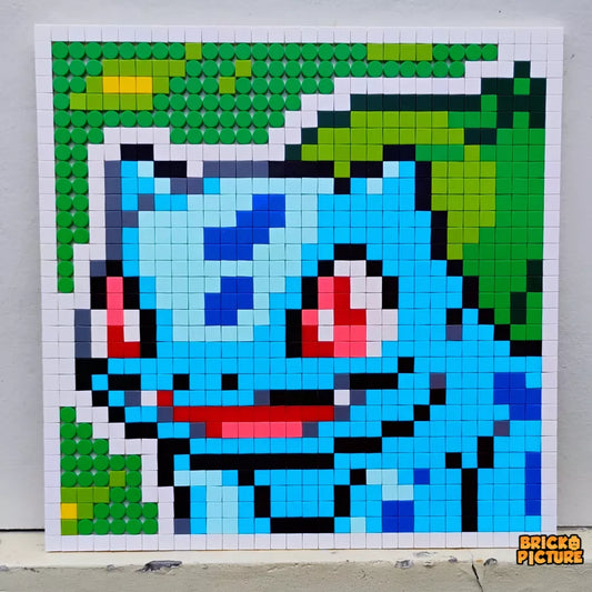 Cuadro pixel art Bulbasaur Pokémon - 1024 piezas tipo lego