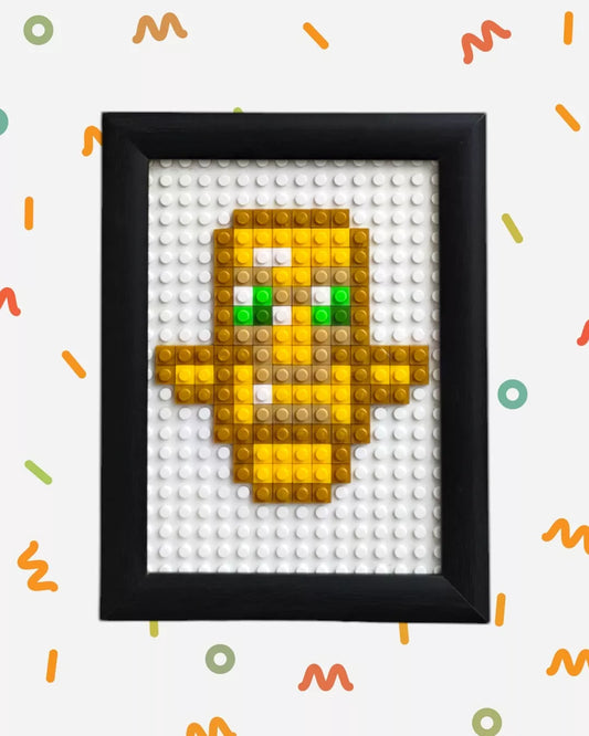 Cuadro Pixel Art - Tótem de Minecraft (126 Piezas)