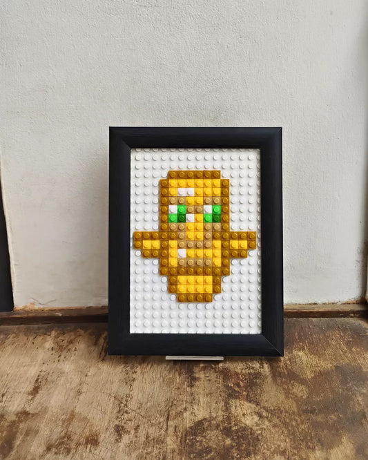 Cuadro Pixel Art - Tótem de Minecraft (126 Piezas)