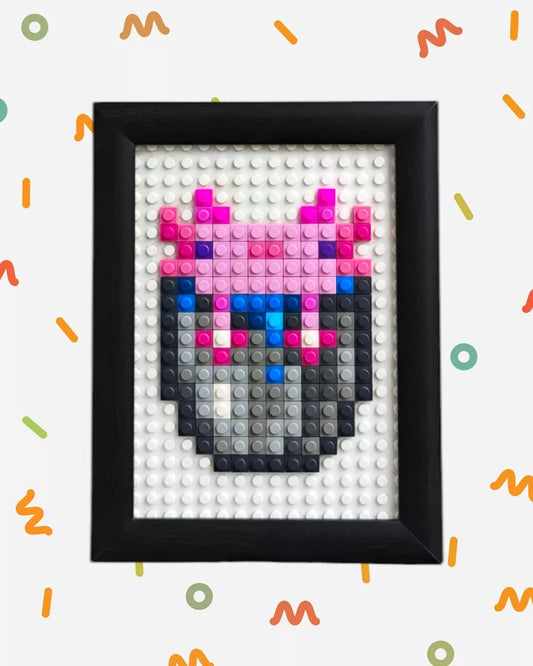 Cuadro Pixel Art - Ajolote de Minecraft (160 Piezas)