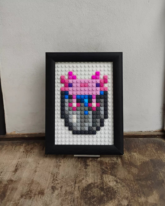 Cuadro Pixel Art - Ajolote de Minecraft (160 Piezas)