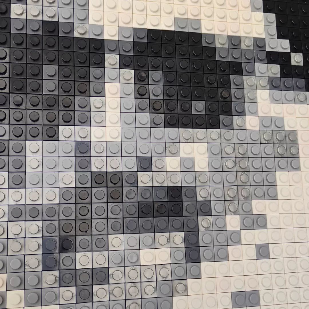 Retrato Pixel Art El Macha - 2500 piezas Tipo LEGO® | Arte Pop 40x40 cm