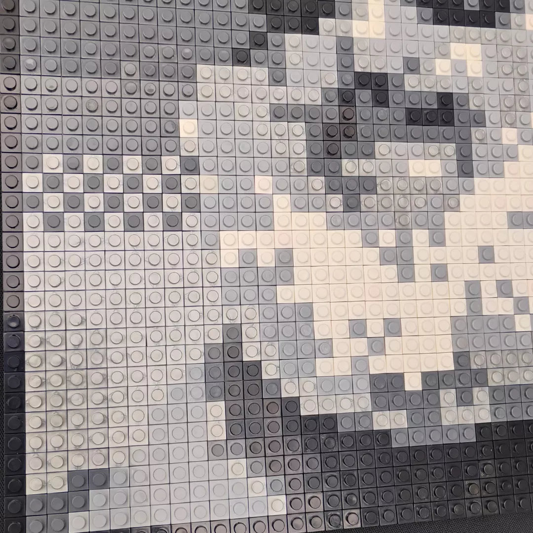 Retrato Pixel Art El Macha - 2500 piezas Tipo LEGO® | Arte Pop 40x40 cm