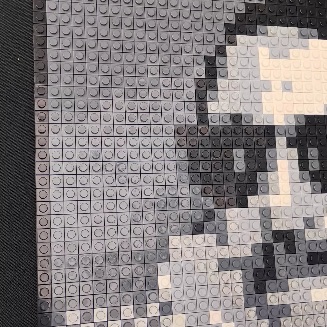 Retrato Pixel Art El Macha - 2500 piezas Tipo LEGO® | Arte Pop 40x40 cm