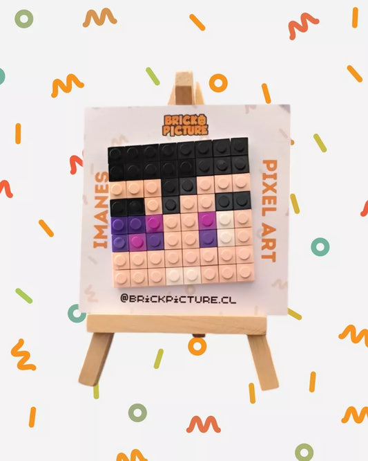 Colección de Imanes Pixel Art - Youtubers de Minecraft (Set de 4 Diseños)