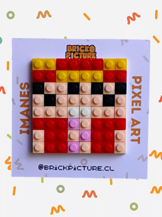 Imanes Pixel Art One Piece – Set Completo Sombrero de Paja