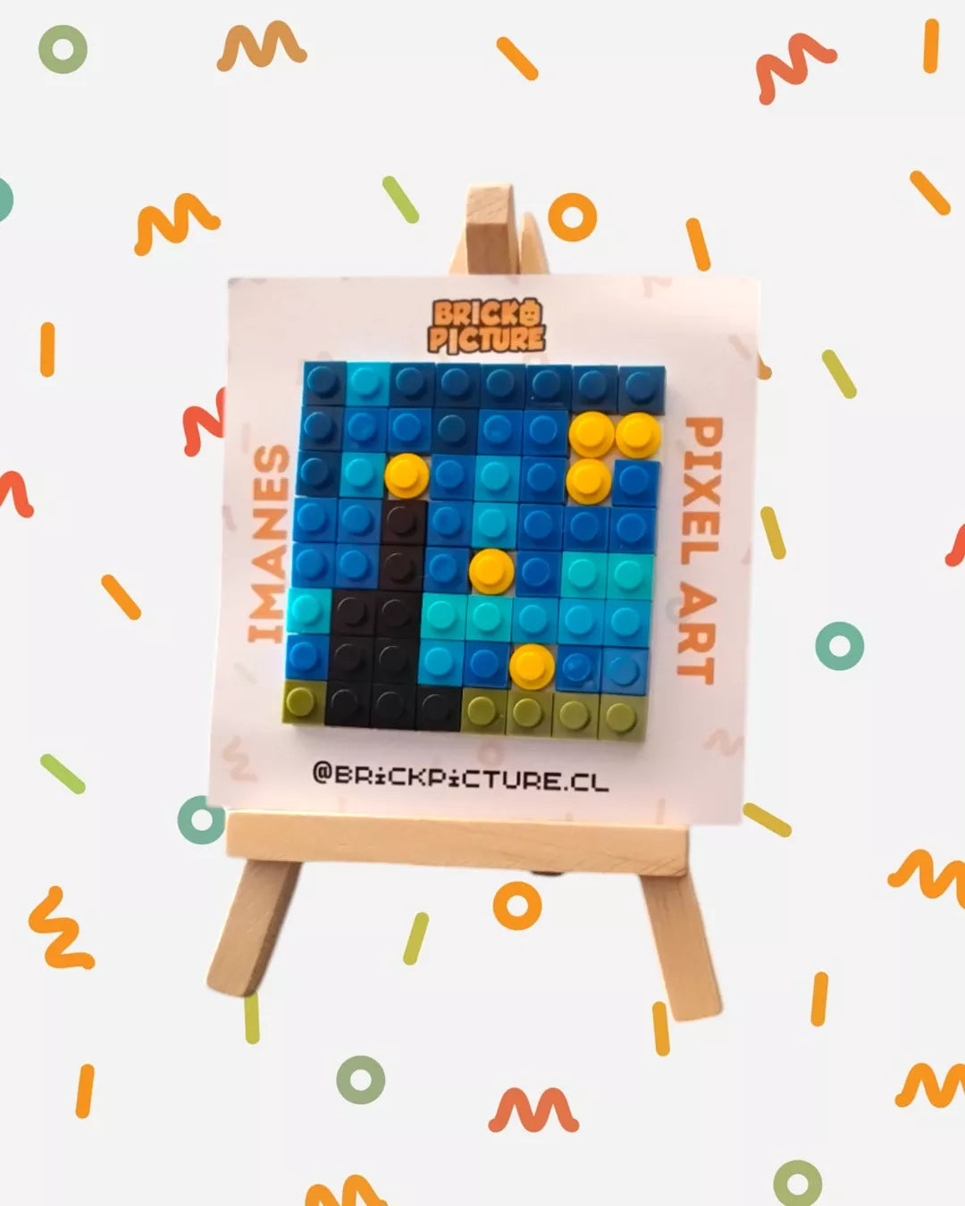 Imanes Pixel Art tipo Lego | Obras de Arte Famosas – Set de 64 Piezas