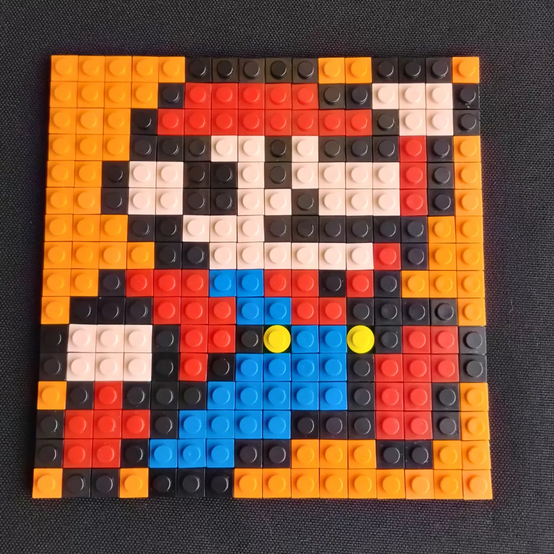 Mini cuadros de Mario Bros en pixel art Para Armar - 13cm | 256 piezas