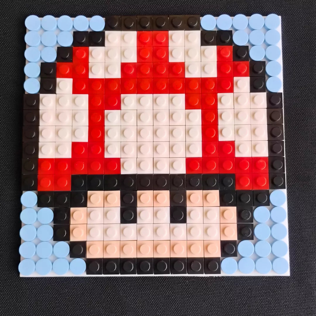 Mini cuadros de Mario Bros en pixel art Para Armar - 13cm | 256 piezas