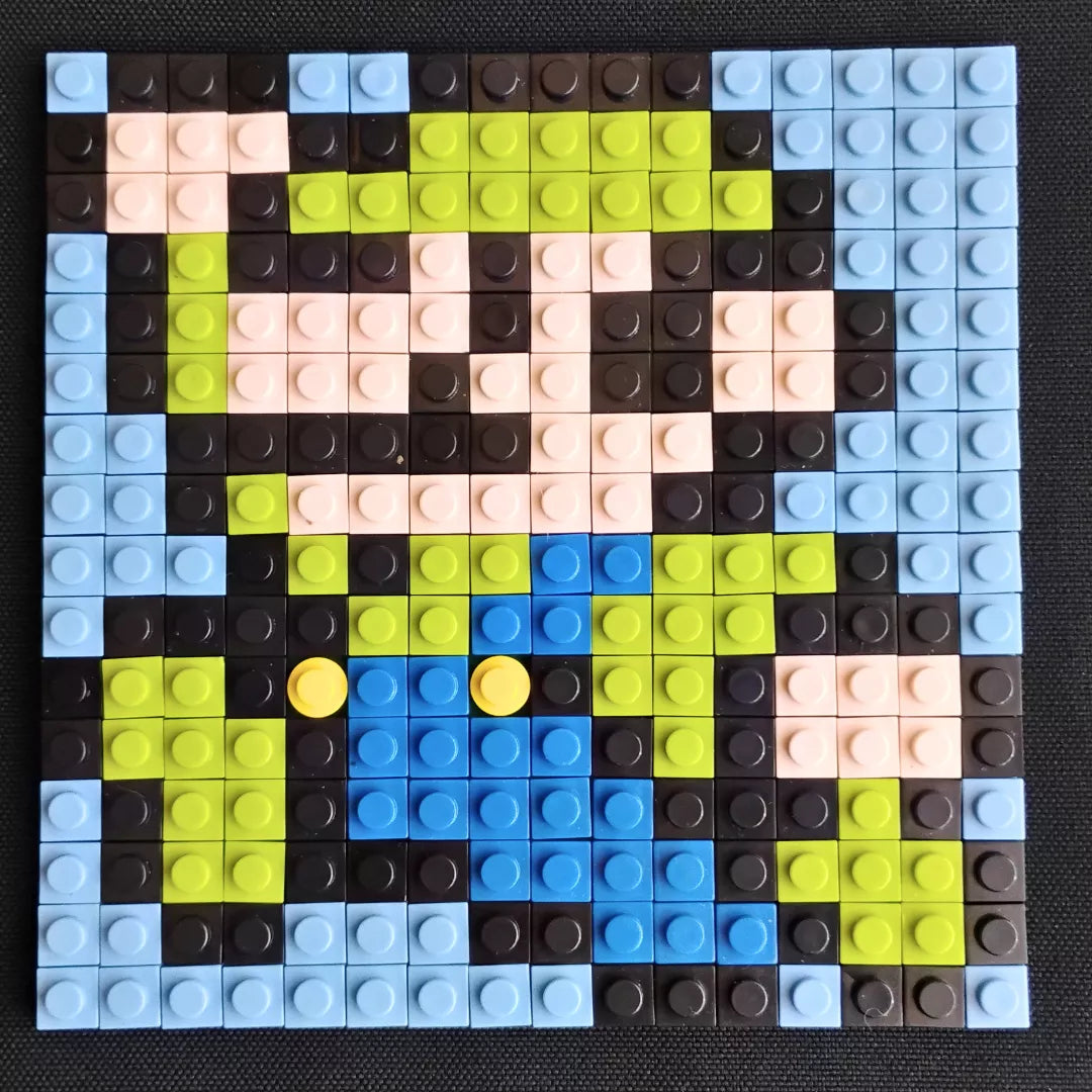Mini cuadros de Mario Bros en pixel art Para Armar - 13cm | 256 piezas