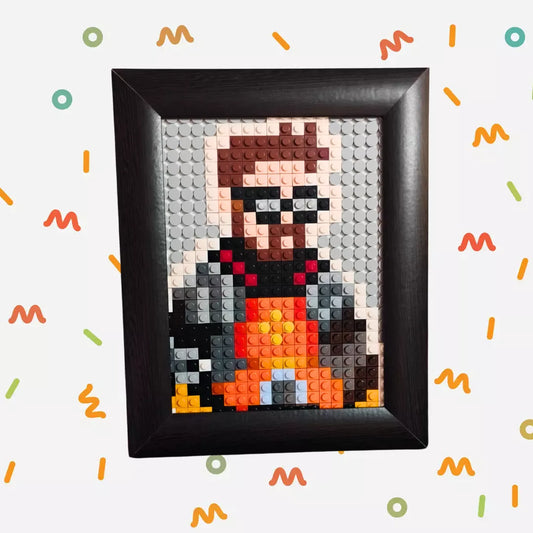 Cuadro Pixel Art Gordon Freeman | Half-Life | 475 piezas