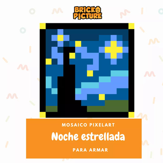Cuadro Obras de arte - diseños pixel art Para Armar - 13cm | 256 piezas