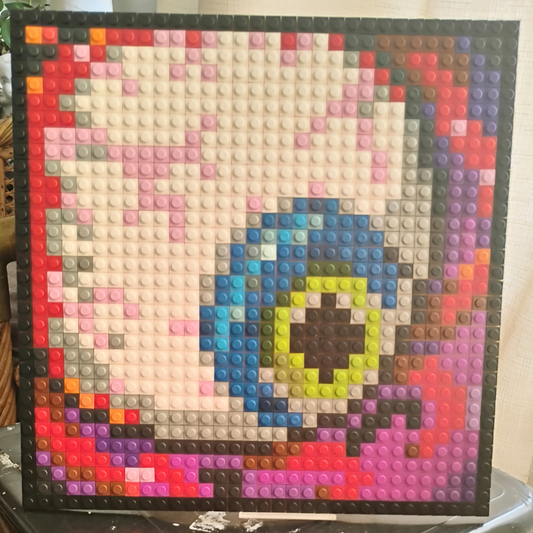 Diseño pixel art Ojo Cthulhu - Terraria - 1024 piezas ARMADO