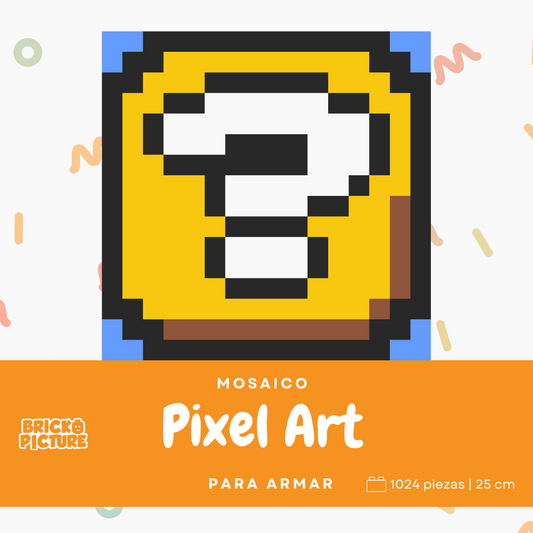 Mini cuadros de Mario Bros en pixel art Para Armar - 13cm | 256 piezas
