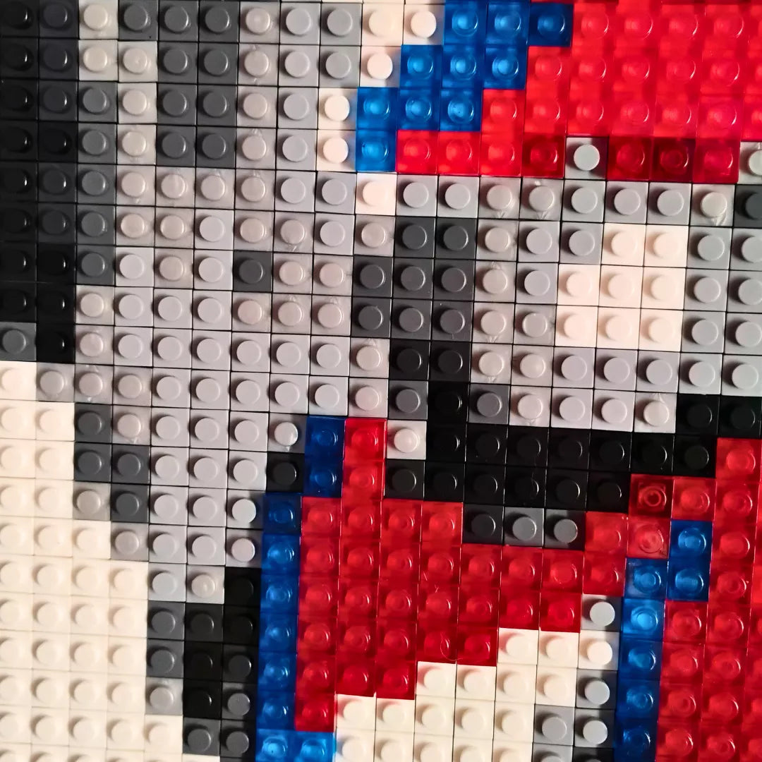 Retrato Pixel Art de David Bowie – 6800 Piezas Tipo LEGO® | Arte Pop 51x76 cm