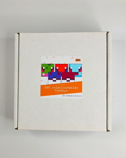 Colección Mini Mosaicos Pokémon - 64 piezas - sticker o imanes